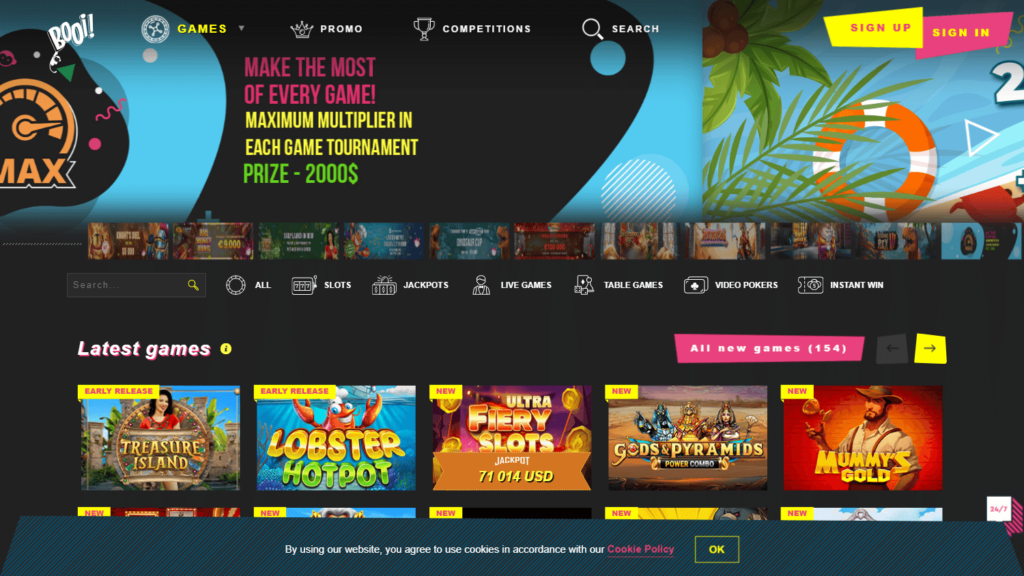 Registration at Booi Casino. Play free slots at Booi Casino can be played by any visitor of the site even without authorisation