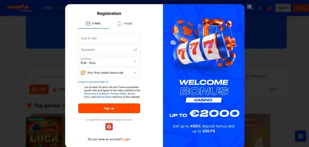 VulkanSpiele Casino Bonus
