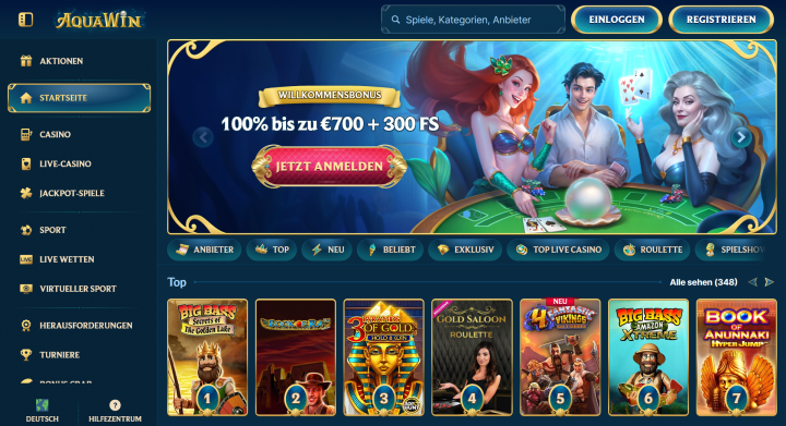 AquaWin Casino review