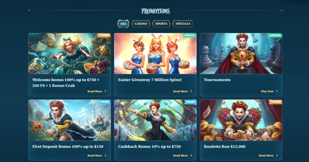 BetAlice Casino Promotions